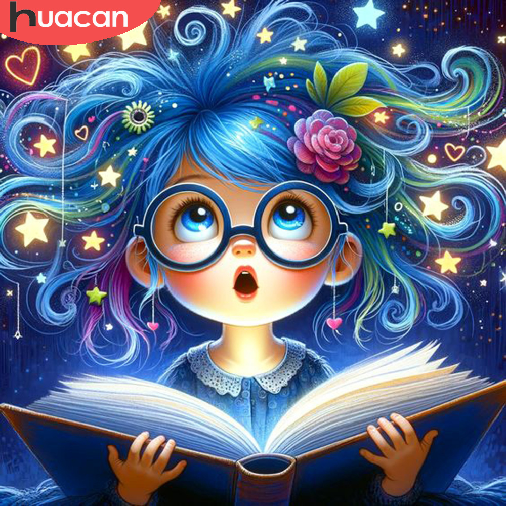 Resin Art Guide Book - Huacan ภาพวาดติดเพชรรูปกบและพืชทรงกลมแบบ5D เต็มสี่เหลี่ยมจตุรัสโมเสกติดเพชรการตกแต่งบ้านสีแบบนามธรรม