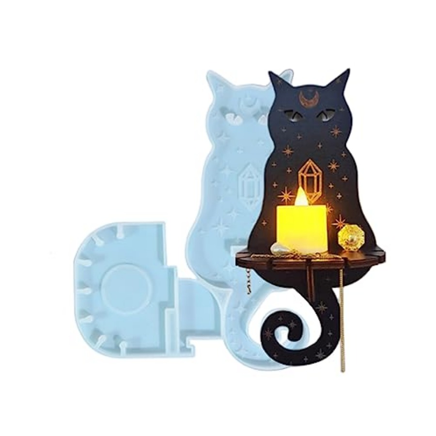 Resin Art Home Decor - แม่พิมพ์เรซินซิลิโคน, แม่พิมพ์ซิลิโคนสำหรับทำเชิงเทียนติดผนัง, แม่พิมพ์อีพ็อกซี่สำหรับงานศิลปะเรซิน DIY ของขวัญ, ของตกแต่งบ้าน