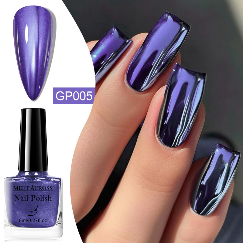 Resin Art Varnish - 8ml แก้วขวดน้ํา Peel Off เล็บฤดูใบไม้ผลิฤดูร้อนที่มีสีสัน Chrome