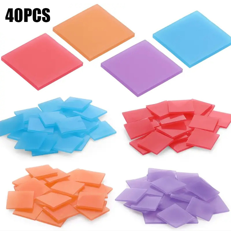 Resin Art Diy - แว็กซ์สำหรับงานเพ้นท์เพชร 40 ชิ้น, แว็กซ์สำหรับตกแต่งเล็บ, อุปกรณ์งานฝีมือเพ้นท์เพชร DIY