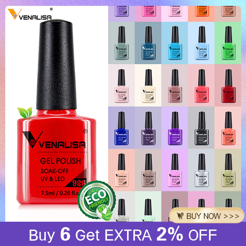 Resin Art Varnish - Venalisa 7.5ml เล็บเจล 60 สี Glitter