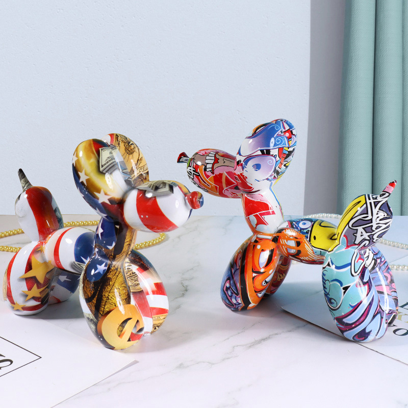 แปลกน้ํา-โอนบอลลูนสุนัขประติมา - Resin Art Stand บทวิจารณ์และราคา