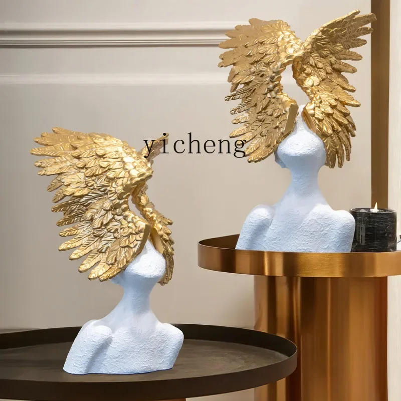 ของตกแต่งรูปปีกนางฟ้าสไตล์โมเด - Resin Art Home Decor บทวิจารณ์และราคา