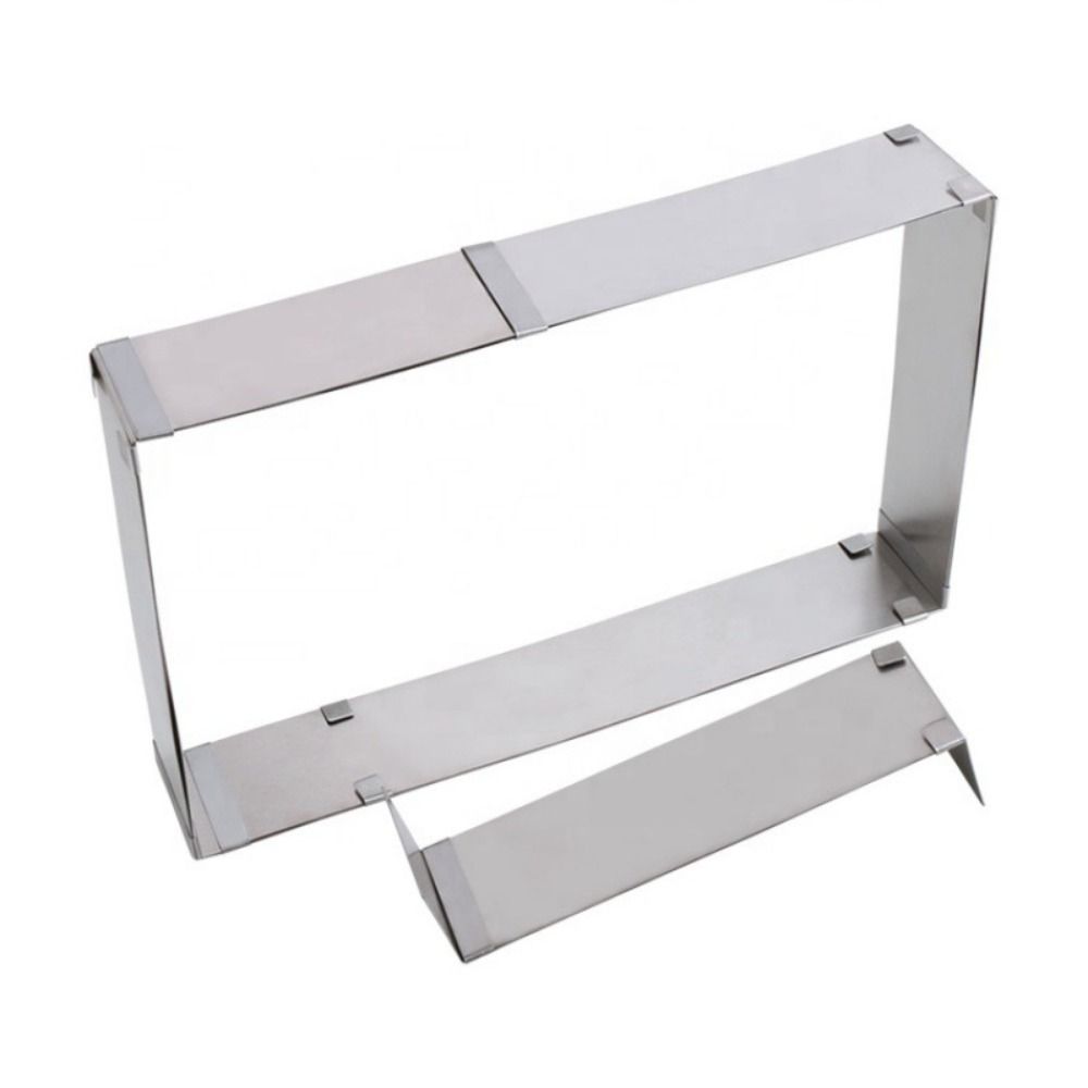 พิมพ์เค้กสแตนเลสแบบปรับได้ วงแ - Tray Mold Rectangle บทวิจารณ์และราคา