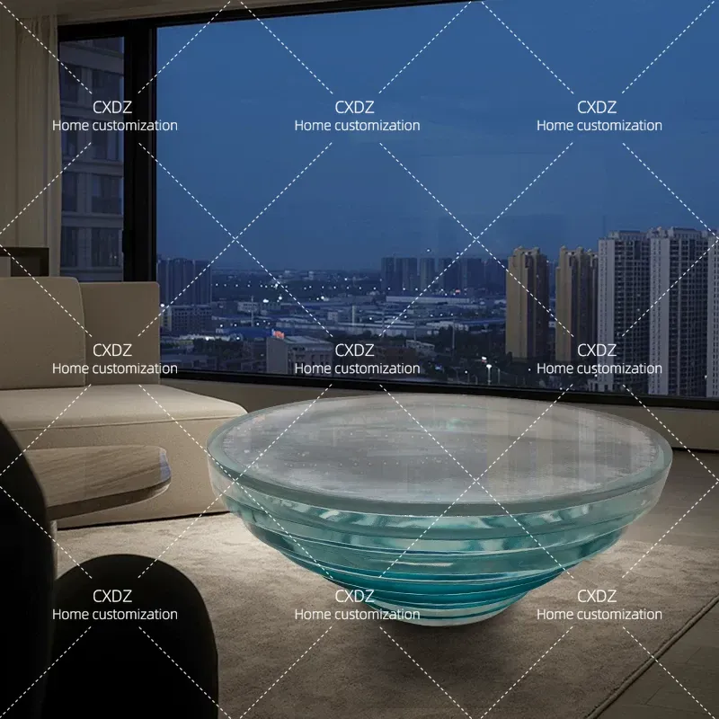 โต๊ะกาแฟทรงกลมเรซินอีพ็อกซี่ใส - Resin Art Coffee Table บทวิจารณ์และราคา