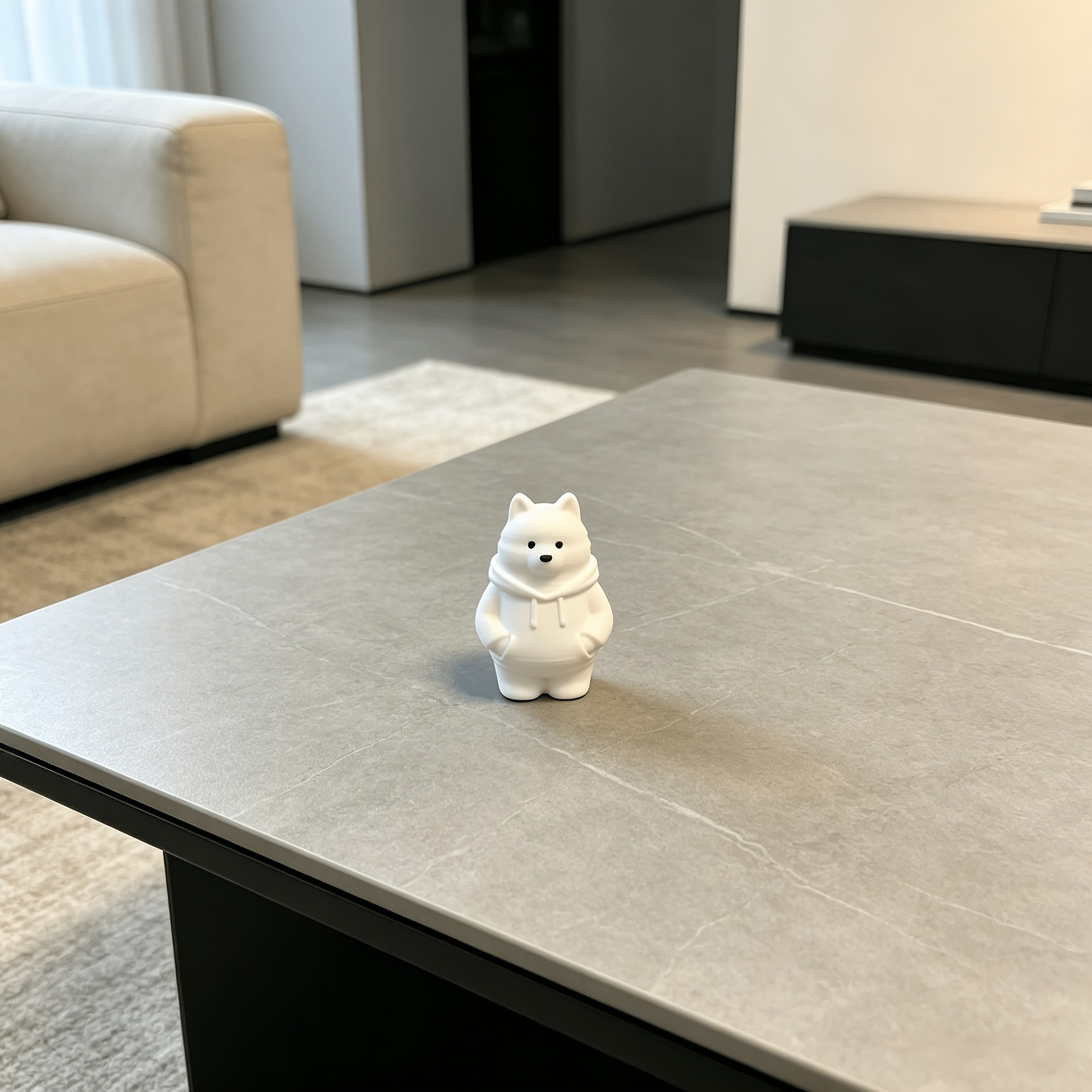 ฮู้ดดี้พิมพ์ 3 มิติ รูปสุนัขพั - Resin Art Coffee Table บทวิจารณ์และราคา