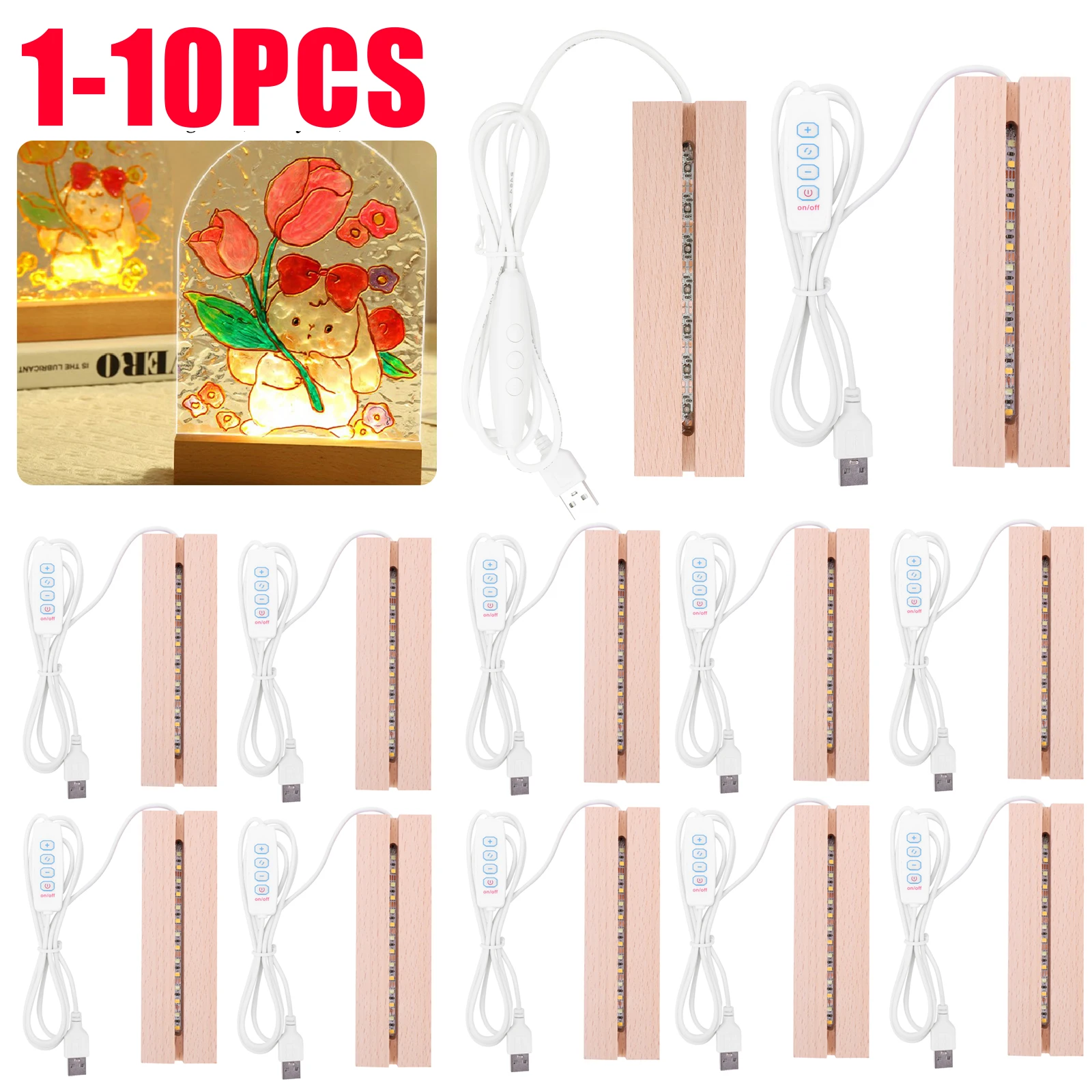 ฐานไม้ LED สำหรับตกแต่งเรซิ่น  - Resin Art Stand บทวิจารณ์และราคา