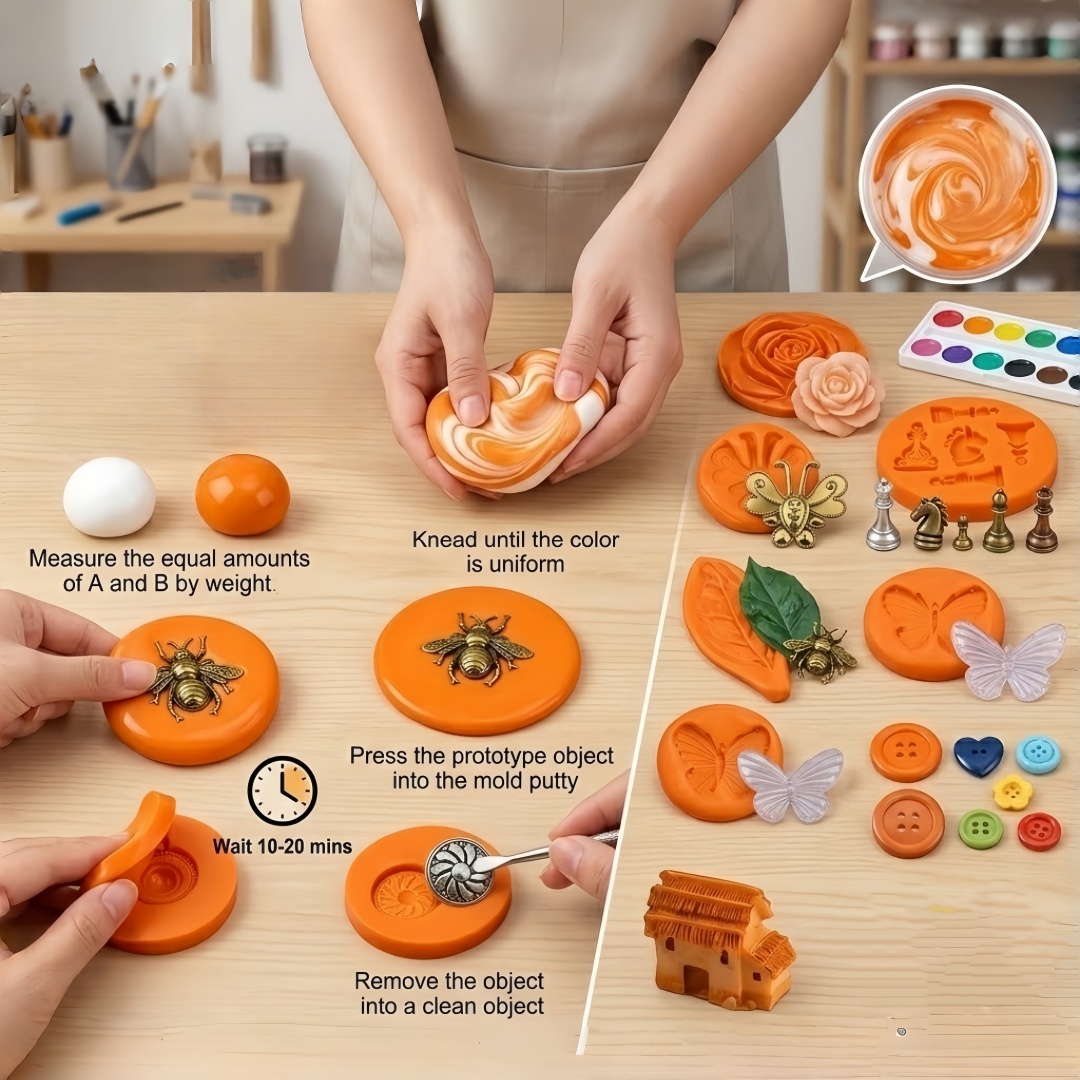 ชุดงานฝีมือซิลิโคนพัตตี้ DIY ย - Resin Art Diy บทวิจารณ์และราคา