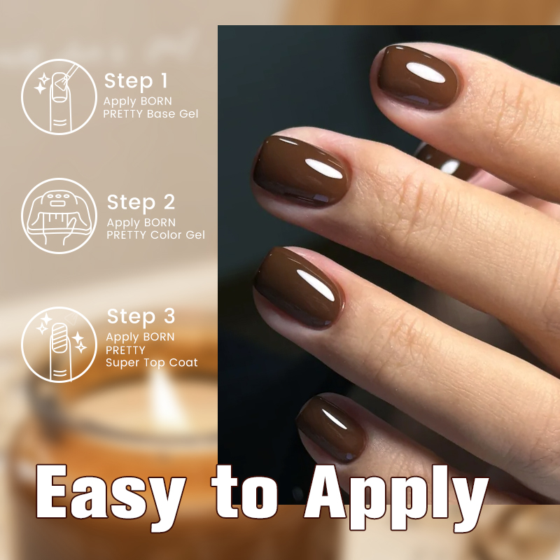 BORN PRETTY 10ml สีกาแฟเจลเล็บ - Resin Art Varnish บทวิจารณ์และราคา