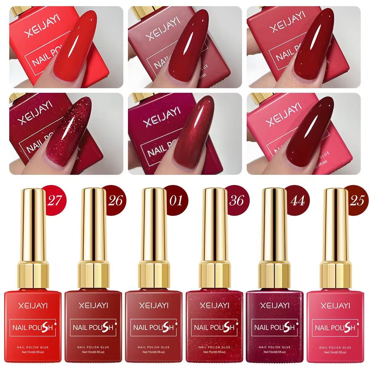 15ml เจลเล็บ 6 สีสีแดงภาษาโปลิ - Resin Art Varnish บทวิจารณ์และราคา