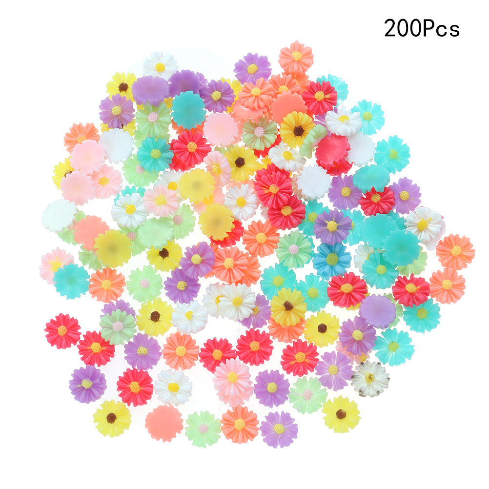 200 ชิ้น ดอกเดซี่เรซิ่นคาโบชอง - Resin Art Diy บทวิจารณ์และราคา