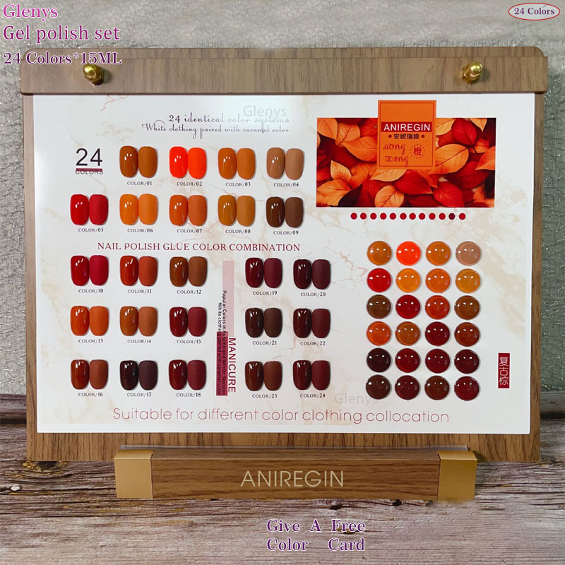 ยาทาเล็บสีน้ำตาลวินเทจ 24 สี ก - Resin Art Varnish บทวิจารณ์และราคา