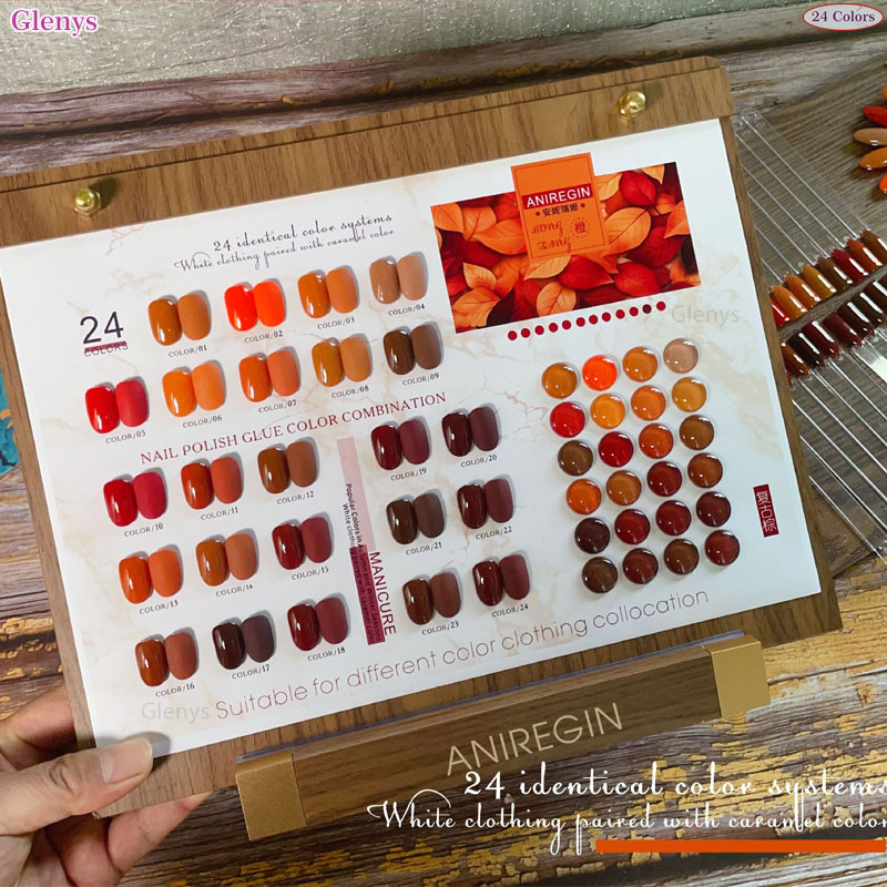 ยาทาเล็บสีน้ำตาลวินเทจ 24 สี ก - Resin Art Varnish บทวิจารณ์และราคา