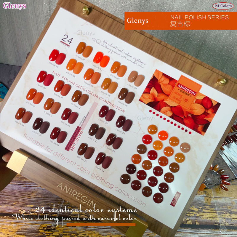 ยาทาเล็บสีน้ำตาลวินเทจ 24 สี ก - Resin Art Varnish บทวิจารณ์และราคา