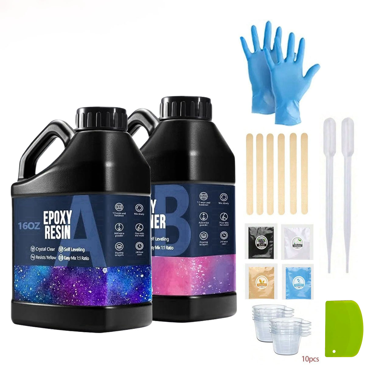 ชุดเรซิ่นอีพ็อกซี่ใส 1000 มล.  - Resin Art Easy บทวิจารณ์และราคา