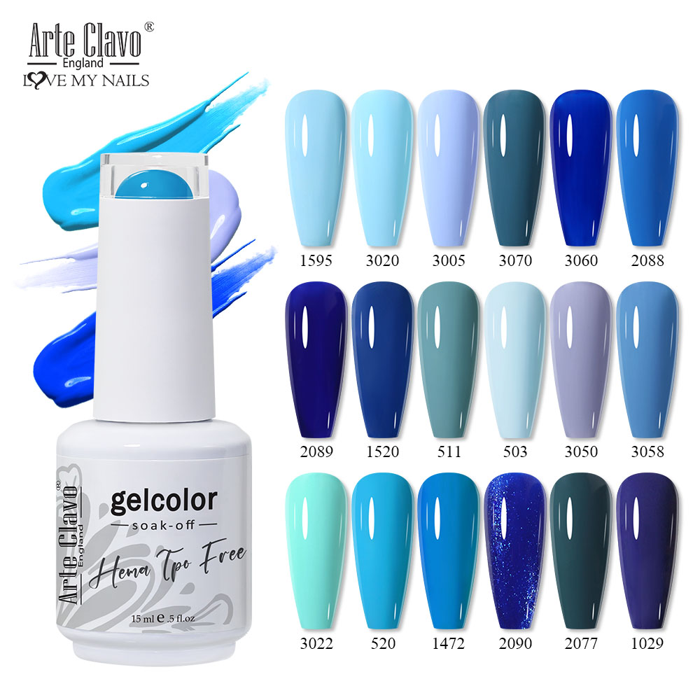 Arte Clavo สีฟ้าชุดเจลเล็บยาวน - Resin Art Varnish บทวิจารณ์และราคา