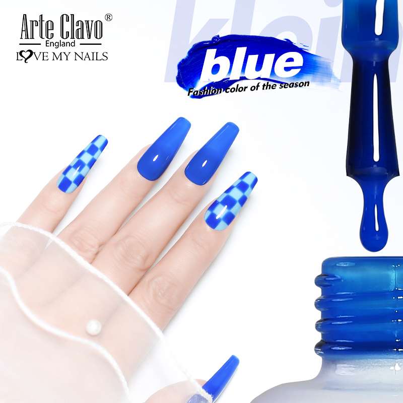 Arte Clavo สีฟ้าชุดเจลเล็บยาวน - Resin Art Varnish บทวิจารณ์และราคา