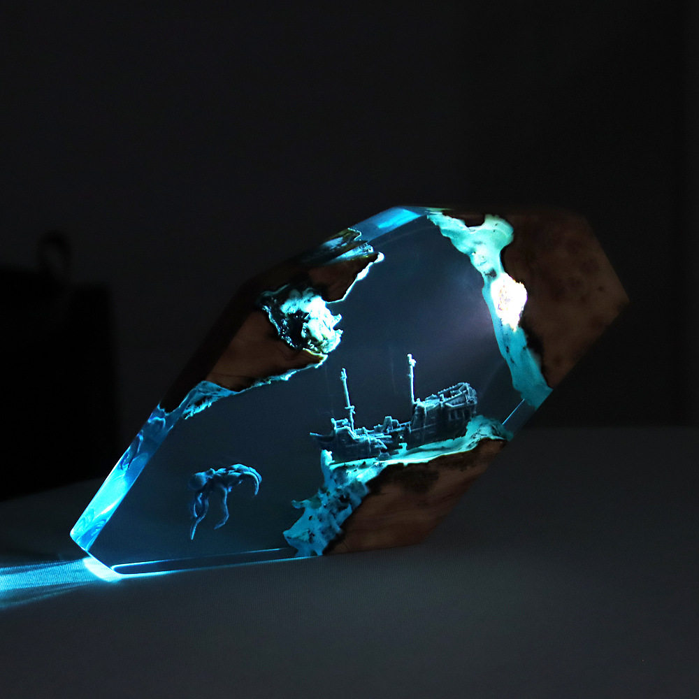 งานศิลปะตั้งโต๊ะรูปกวางนางฟ้าใ - Resin Art Home Decor บทวิจารณ์และราคา