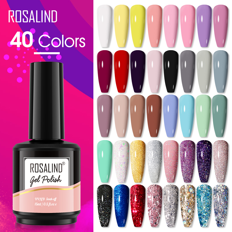 ROSALIND 15ML เจลทาเล็บกลิตเตอ - Resin Art Varnish บทวิจารณ์และราคา