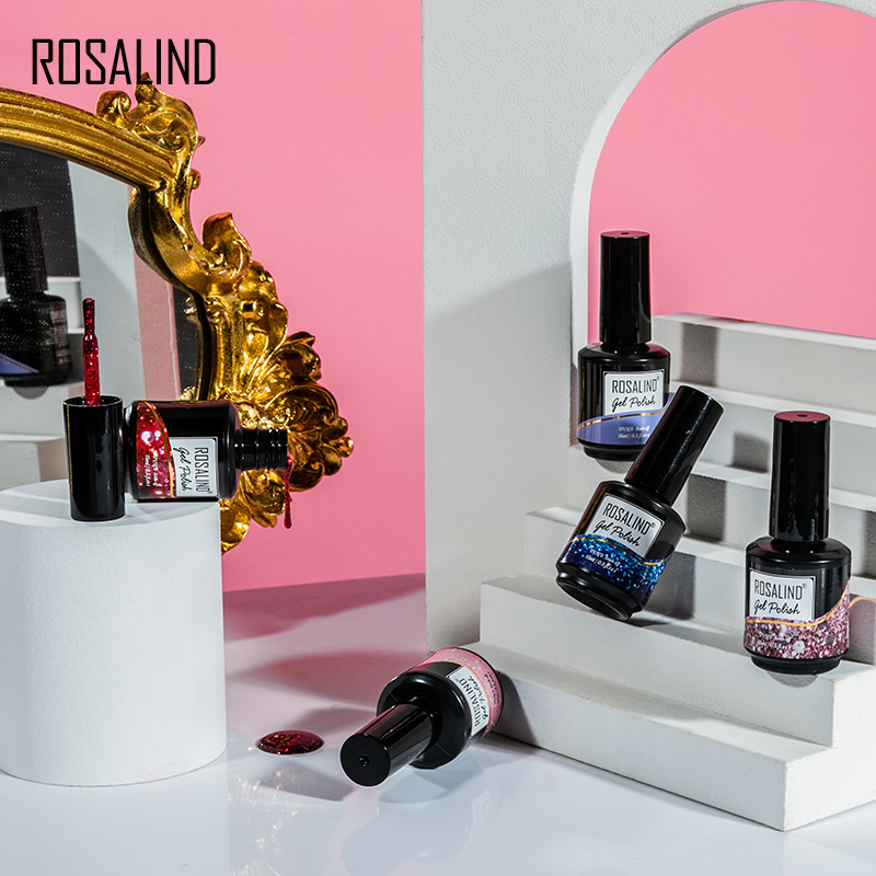 ROSALIND 15ML เจลทาเล็บกลิตเตอ - Resin Art Varnish บทวิจารณ์และราคา